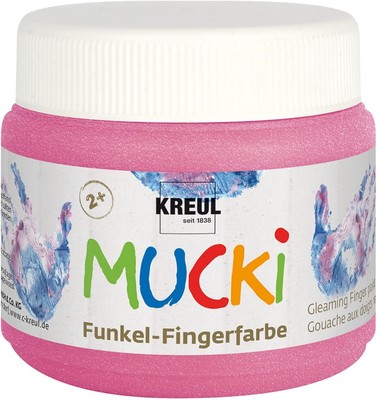 KREUL Funkel-Fingerfarbe ''MUCKI'' feenstaub-rosa 150 ml