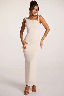 OhPolly NOELIA Textured Jersey Open Back Maxi Dress in Ivory | eBay UK OhPolly NOELIA Textured Jersey Open Back Maxi Dress in Ivory | eBay UK