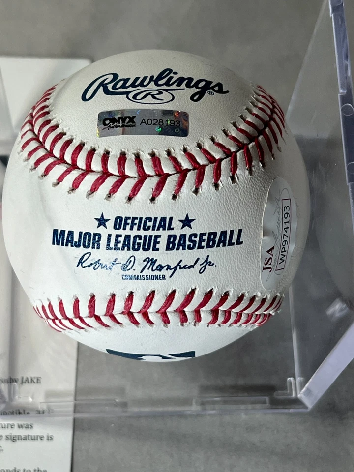 Jake Lamb Signed Official MLB Baseball Diamondbacks Giants Auto Onyx JSA Cert - Image 2 of 4