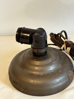 Vintage Penetray Metal Lamp Hemisphere adjustable stand alone or wall WORKS H2
