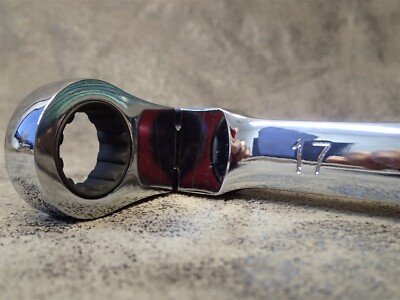 E-Z Ratschenschlüssel Nicht Umkehrbar – 17x19 Mm, Extra Langer Schaft, Rot, ASME/ANSI Konform