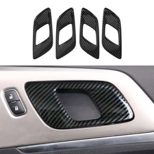 Carbon fiber color Interior Handle Bowl Cover Trim Fit For Ford Ranger 2016-2022