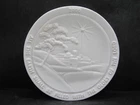 2000 Frankoma Pottery Christmas Plate with Paperwork and  Box