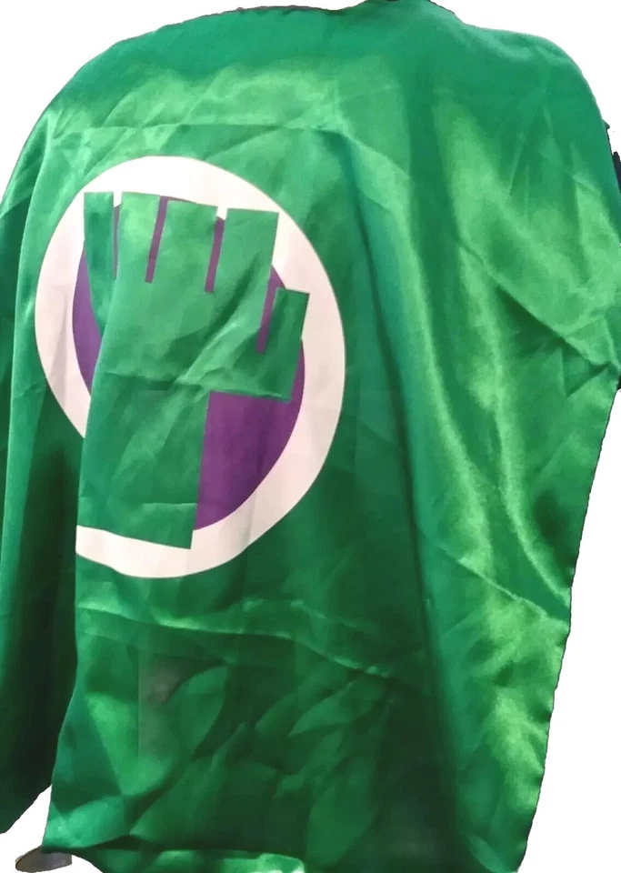 Capa verde Super Green Man Superhéroe Increíble Hulk talla única Foto 3 de 4