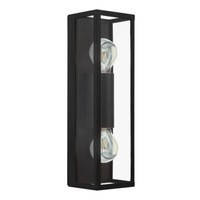 Eglo 99124 Amezola 2 E27 Wandleuchte Schwarz IP44