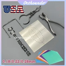 Rubber Dam Starter Kit w Frame Punch Clamps Dental Orthodontic Rubber Dam Sheets