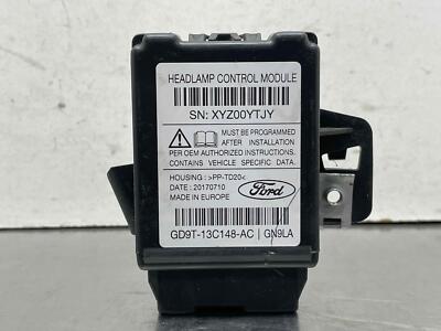 2018 Lincoln Continetal Head Lamp Light Leveling Computer Module GD9T-13C148-AC
