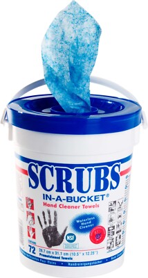 Scrubs in a bucket Tuch Handreinigungstuch Hand Wipes Handreiniger Reiniger 72St
