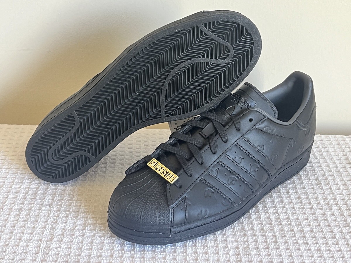 Superstar Triple Black Gold Originals Superstar Black Mens Adidas - Main Image