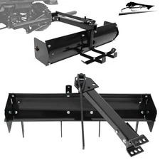 38" Tow Behind Box Scraper Blade W/Adjustable Grip For Lawn Garden Tractor