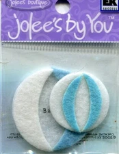 Baby Ball, blue, scrapbook embellishment Jolee's by You JJGA011
