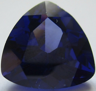 1 Cubic Zirkonia 10x10 mm, Trillion, Tansanit, Facetten- synthetischer Edelstein