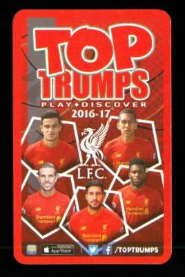 Liverpool Football Club 2016-17 Info card - Select player(s) from list   AA20