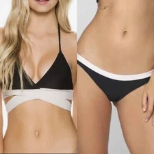 Acacia Swimwear Lennox Wrap Top & Bikini Bottoms 2 Piece Swimsuit Large
