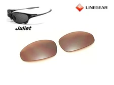 LINEGEAR Mahogany Brown Non-Polarized Lens for Oakley Juliet VR28 [JU-MB]