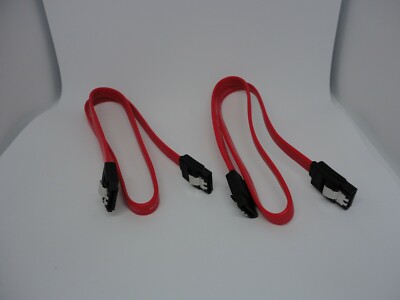 2 Pack SATA 3.0 III 6Gbps Cables for SDD HDD OD Solid State Hard Optical Drive