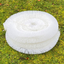 8m White Gutter Brush Leaf & Moss Guard - Gutter Protection
