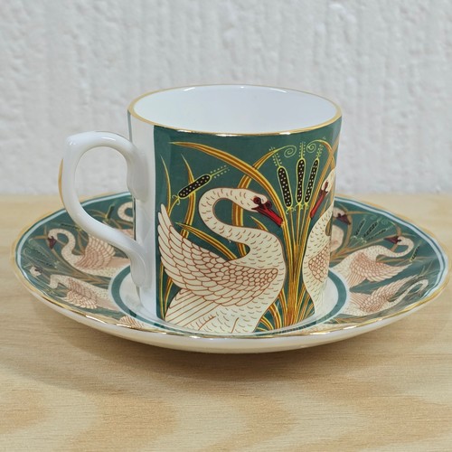 Museum Collections Ltd Swans and Bullrush Bone China Espresso Cup & Saucer - Picture 6 of 20