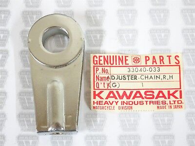 NOS 1967-1976 Kawasaki A1 A7 S1 S2 KH F5 F8 F81M RH CHAIN ADJUSTER OEM 33040-033