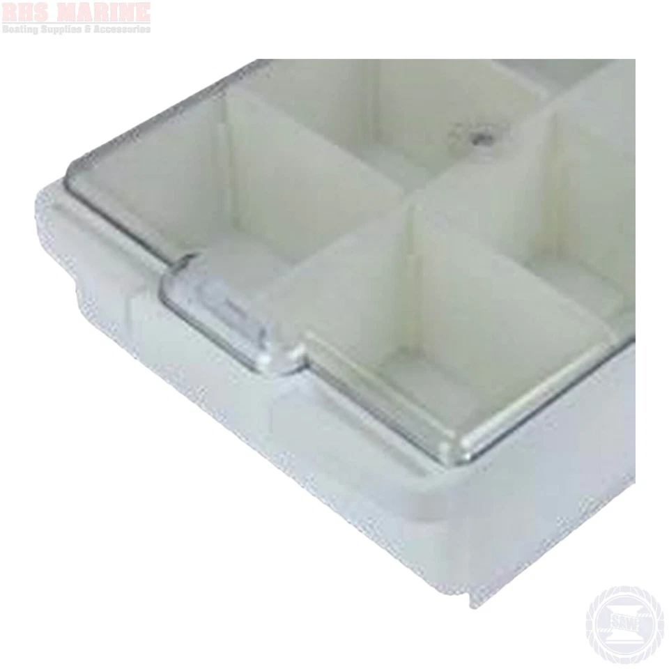 Fishing Storage Hatch Tackle Box White 5 Draw Trays 365mm x 190mm x 150mm Boat - image 2 of 2