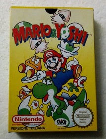 MARIO & YOSHI versione GiG PAL ITA console Nintendo NES 8 bit -COMPLETO-