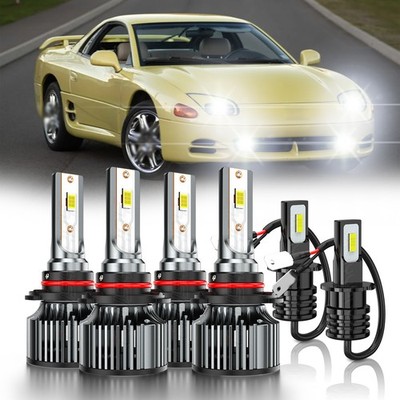 For Mitsubishi 3000GT 1994-1999 LED Headlight High Low Beam Fog