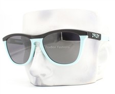 Oakley Frogskins Range OO9284-0355 Sunglasses Matte Carbon Blue Milk Prizm Black