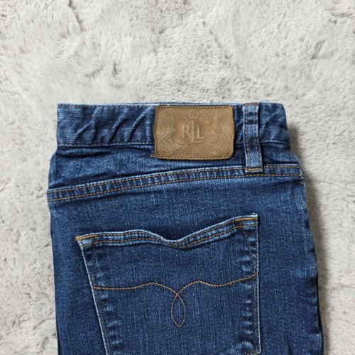 Lauren Jeans Co Ralph Lauren Women's Bootcut Jeans W30 L30 Dark Blue Stretch - Picture 3 of 9