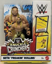 WWE Knuckle Crunchers Series 8 SETH FREAKIN ROLLINS Figure w Belt & Kendo Sticks