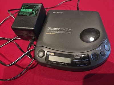 SONY CD Discman CD AM/FM Mega Bass Player D-T115 Tested Working 