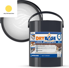 Liquid Damp Proof Membrane (5 Litre, White) - Damp Proofing Paint for Internal W