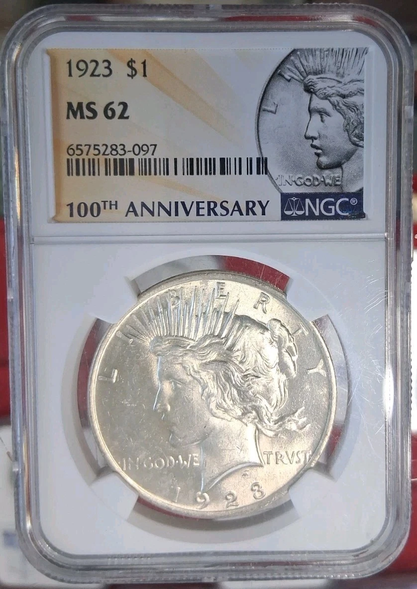 1923 Year Grade MS 62 Peace US Dollars (1921-1935) for sale | eBay