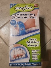 NEW EASY FEET Foot Cleaner As Seen on TV Shower Wash Scrubber Brush Massage Heel