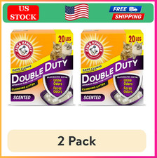 2 pack ARM HAMMER Double Duty Cat Litter, Advanced Odor Control Clumping Cat