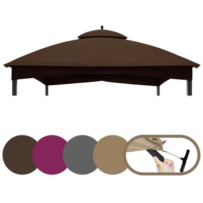 10x12 Replacement Canopy Top for Lowe's Allen Roth Gazebo #GF-12S004B-1,Doubl...