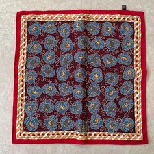 Christian Dior silk scarf pocket square constellation pattern 37 x 27.5cm
