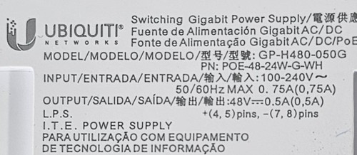 NEW Ubiquiti Switching Gigabit Power Supply 48V GP-H480-050G - Picture 6 of 6