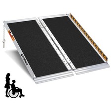 Folding Wheel Chair Ramp for Home Entrance - 800lbs