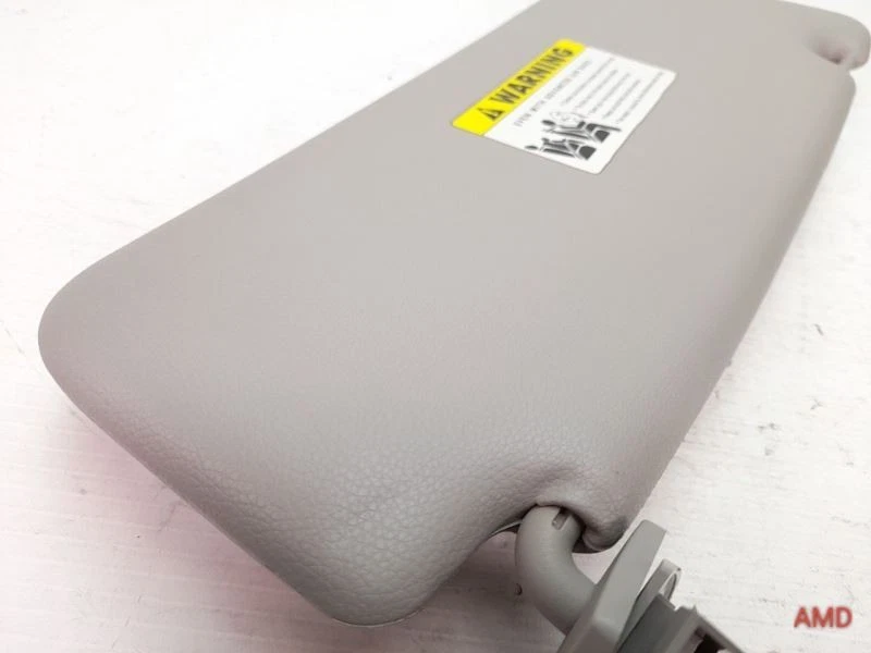 Viseira solar 2006 BMW 525i 525xi 530xi 530i E60 dianteira esquerda driver vinil cinza - Imagem 2 de 4