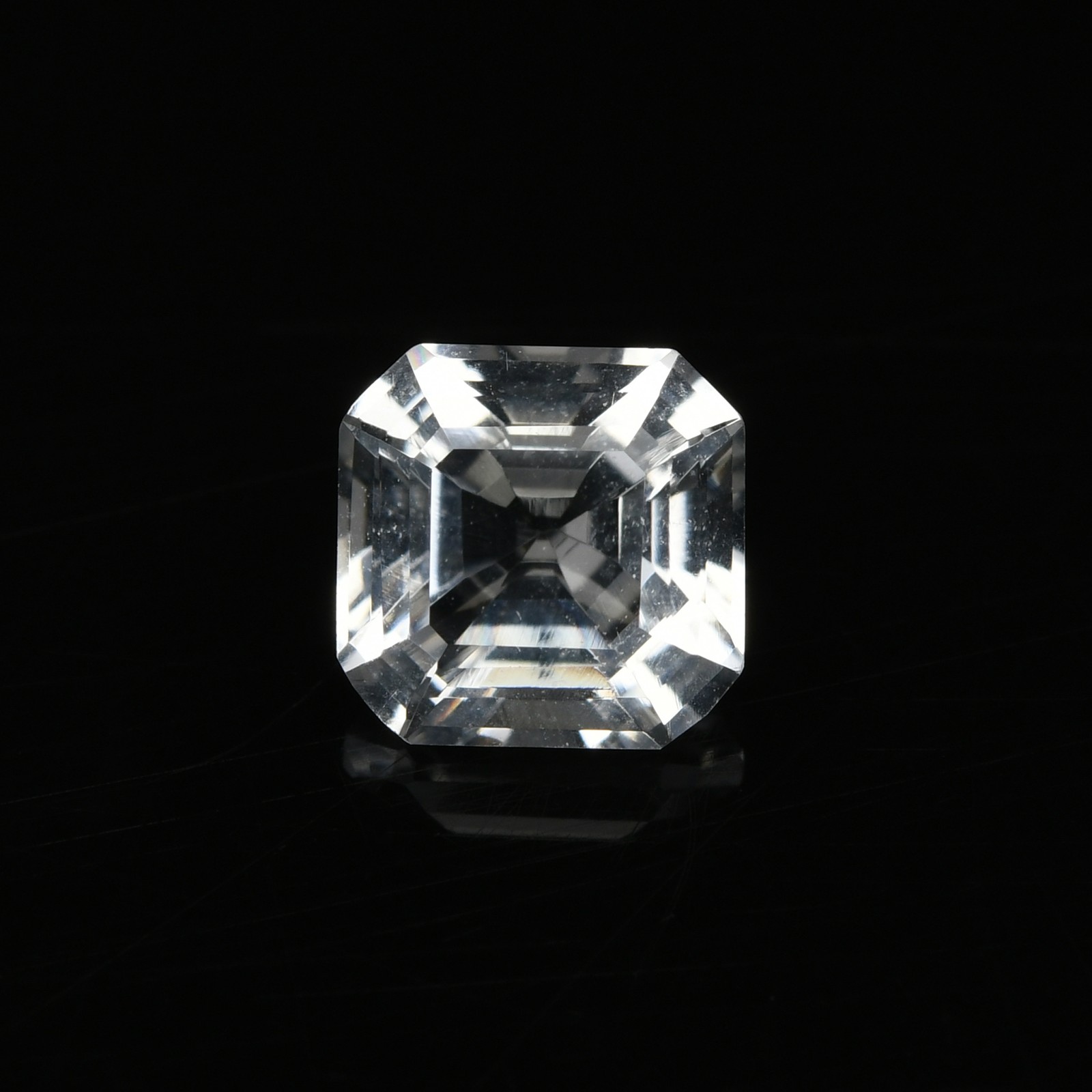 1.02 Ct Very good Perfect Square Emerald 6 MM 100% Natural White Brazil PETALITE