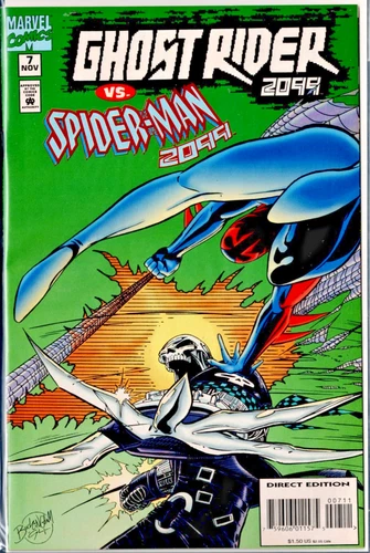 Vintage Ghost Rider 2099 Vs Spider-Man 2099 #7 Nov 1994 Marvel Comics Comic