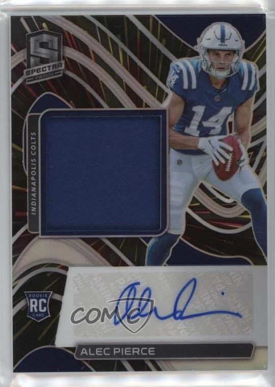 2022 Panini Spectra Hyper Prizm 35/75 Alec Pierce RPA Rookie Patch Auto RC 15ik
