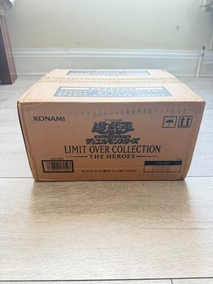 Sealed Case of Japanese YuGiOh Limit Over Collection The Heroes LOCH (24 Boxen)