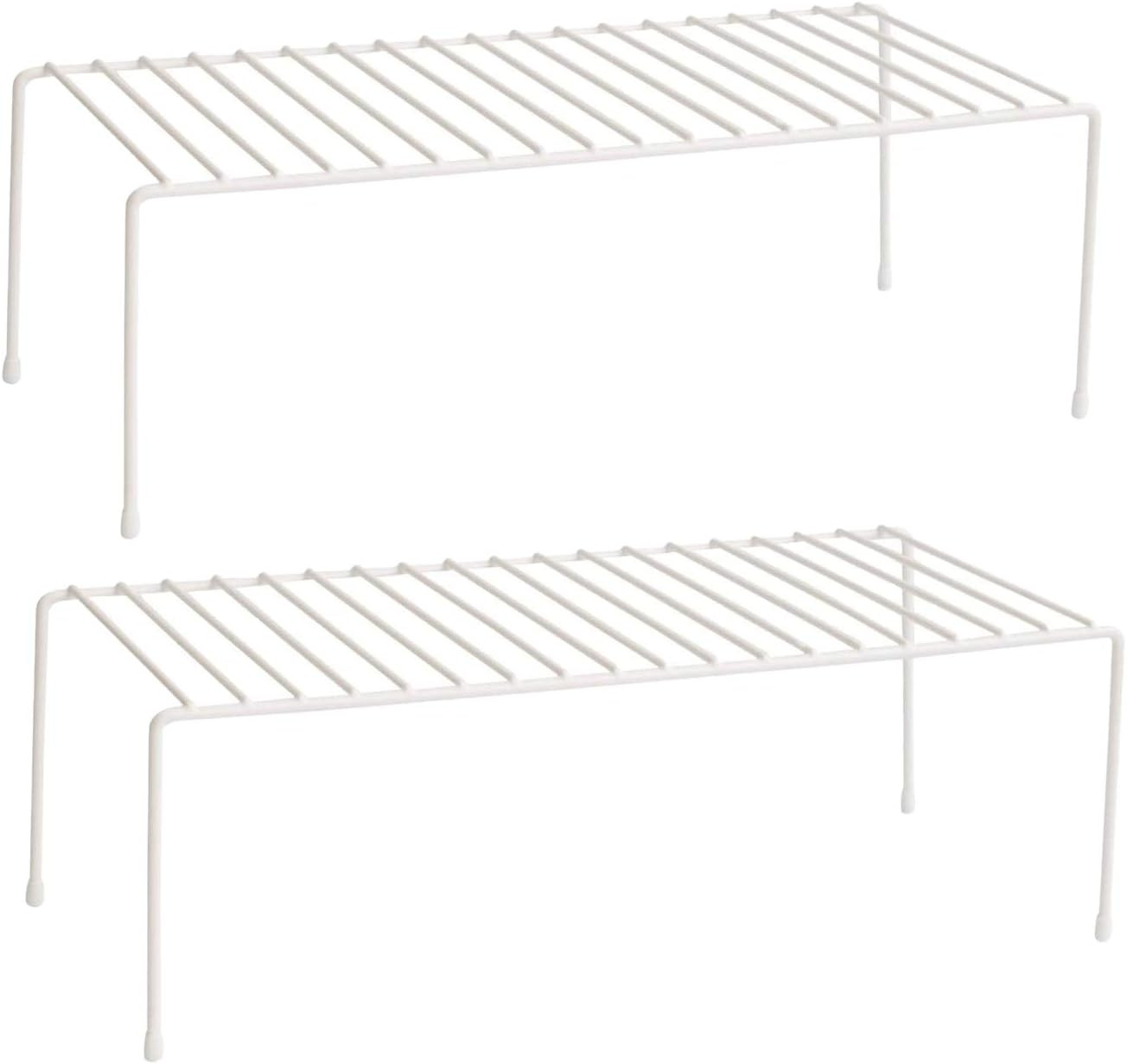 Kitchen Cupboard Organiser, Home and Kitchen Storage Shelf Wire Rack Made of Met
