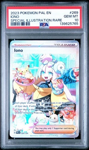 Pokemon 2023 Iono 269/193 SIR Paldea Evolved GEM MINT PSA 10