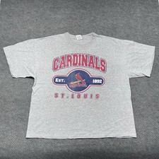 Vintage 2003 St. Louis Cardinals Baseball T-Shirt 2XL Dynasty Tag RARE MENS GREY