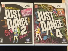 2 WII Nintendo Games Just Dance 2/ Just Dance 4 W RIHANNA, Flo Rida, Jackson 5