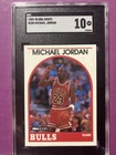 1989-90 NBA HOOPS🏀🏀 MICHAEL JORDAN #200 HOF GOAT SGC 10 GEM MINT