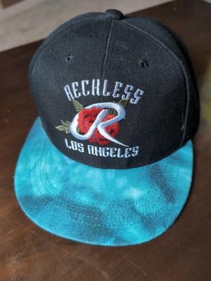 Young & Reckless RCKLSS Snapback Hat Black Tie Dye Brim Adjustable Cap