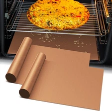 2-Pack Large Oven Liners, Heavy Duty Non-Stick Mat for Stove & Oven